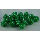 50 Shamballa Strassperlen  Beads 10mm grün